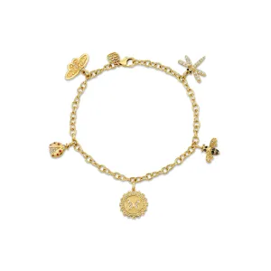 Gold & Diamond Iconic Insect Bracelet