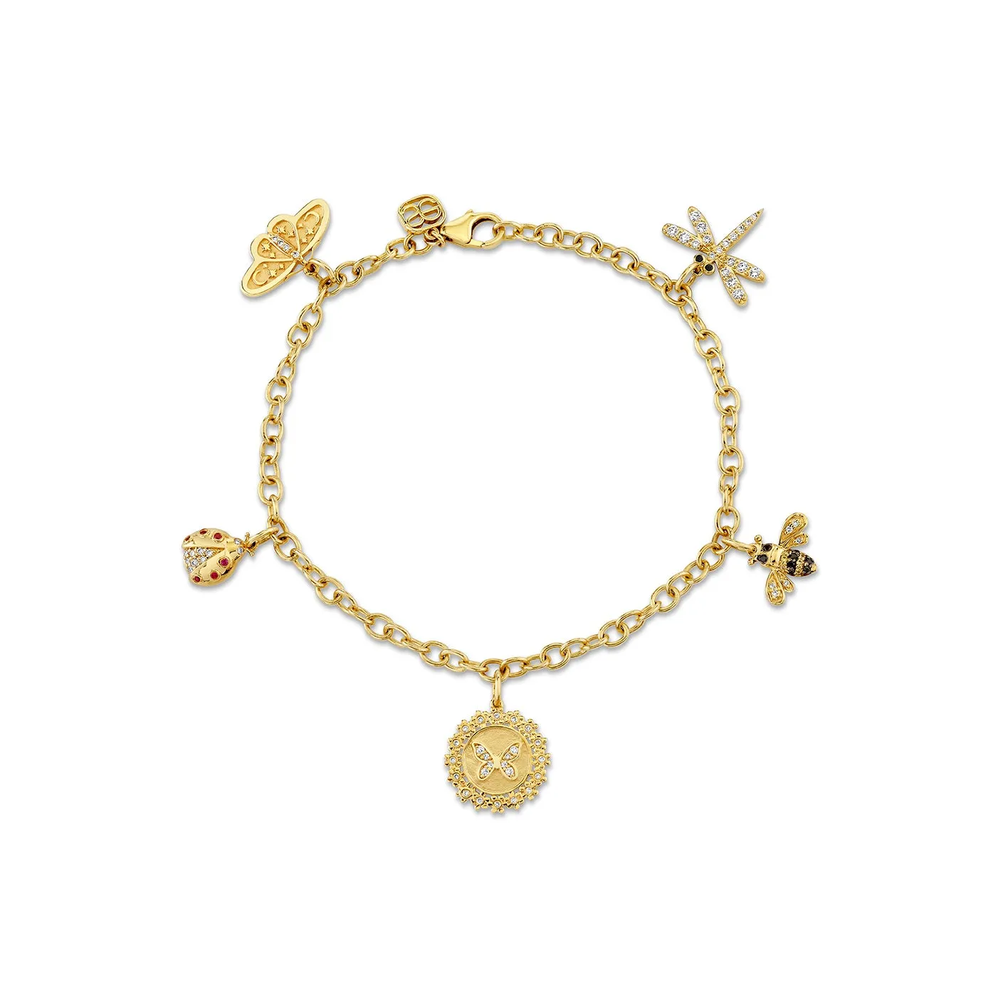 Gold & Diamond Iconic Insect Bracelet