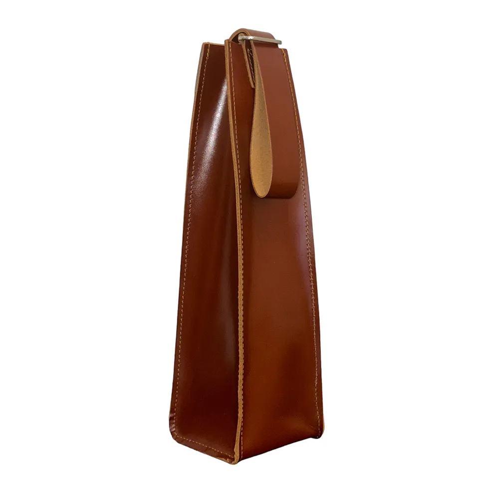 GOODJOB Wine Holder Bag Towering - Leather Tan