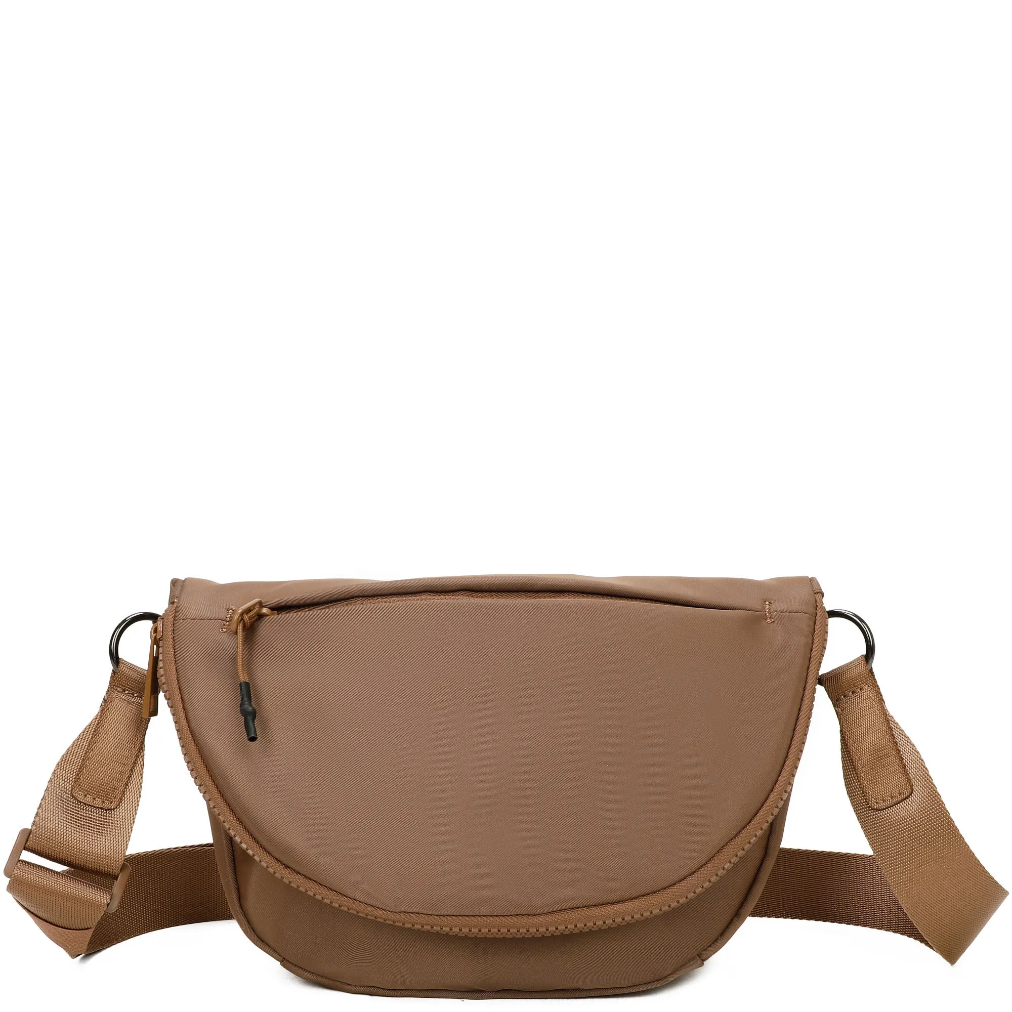 Hailey's Large Half Circle Nylon Bum Fanny Bag - Black
