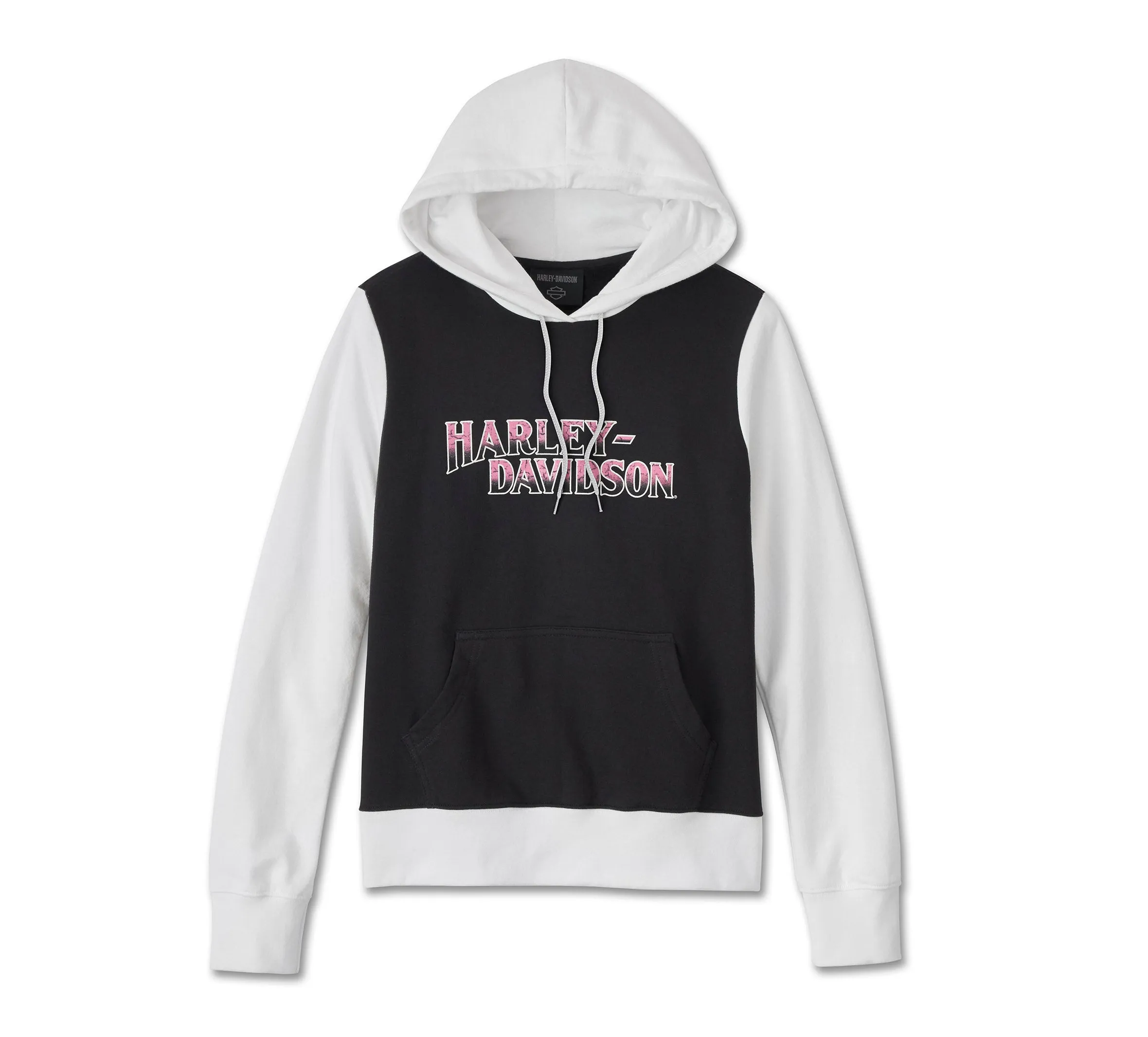 Harley-Davidson® Women's Pink Label Bar & Shield Hoodie, 96576-24VW