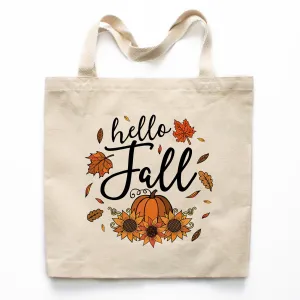 Hello Fall Canvas Tote Bag