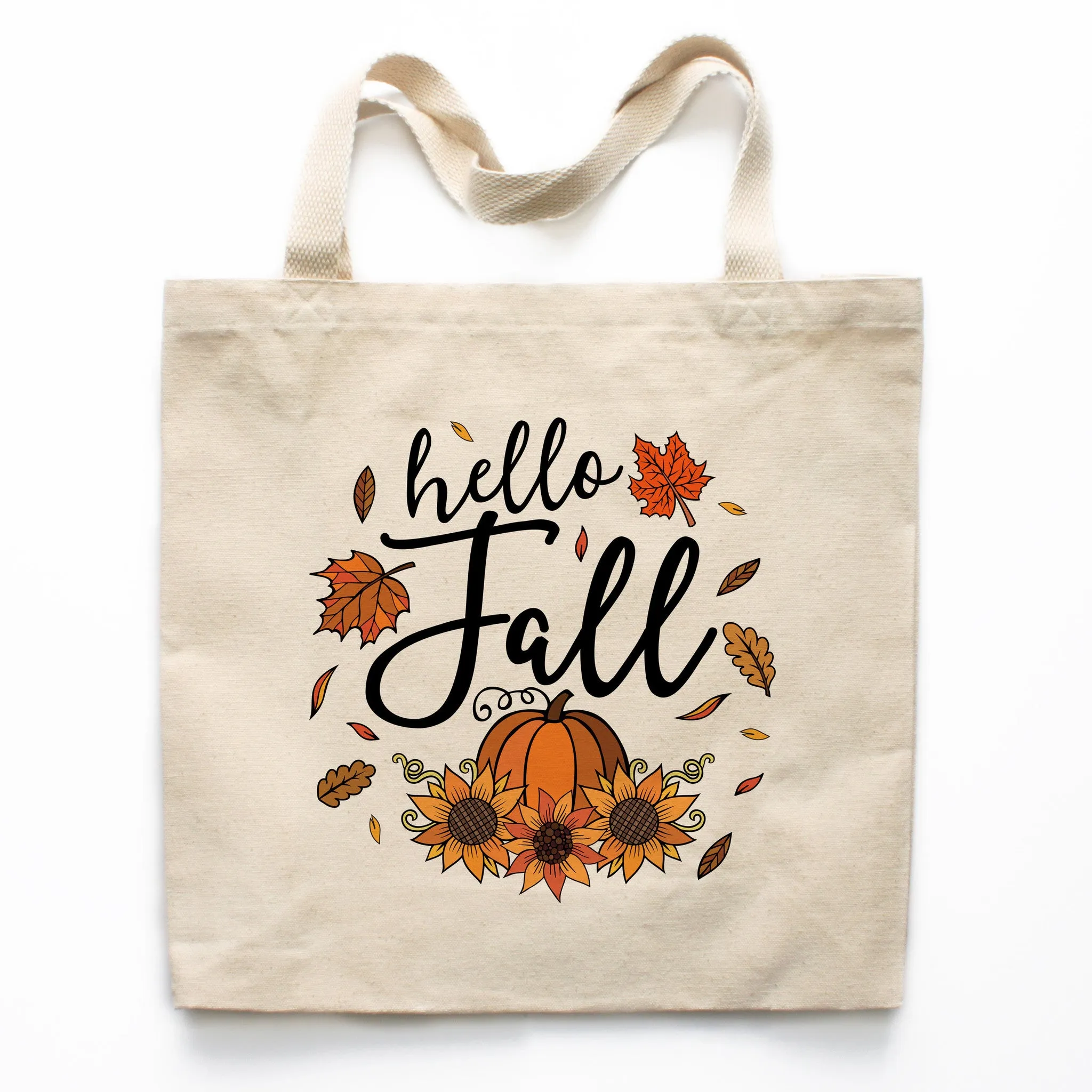 Hello Fall Canvas Tote Bag