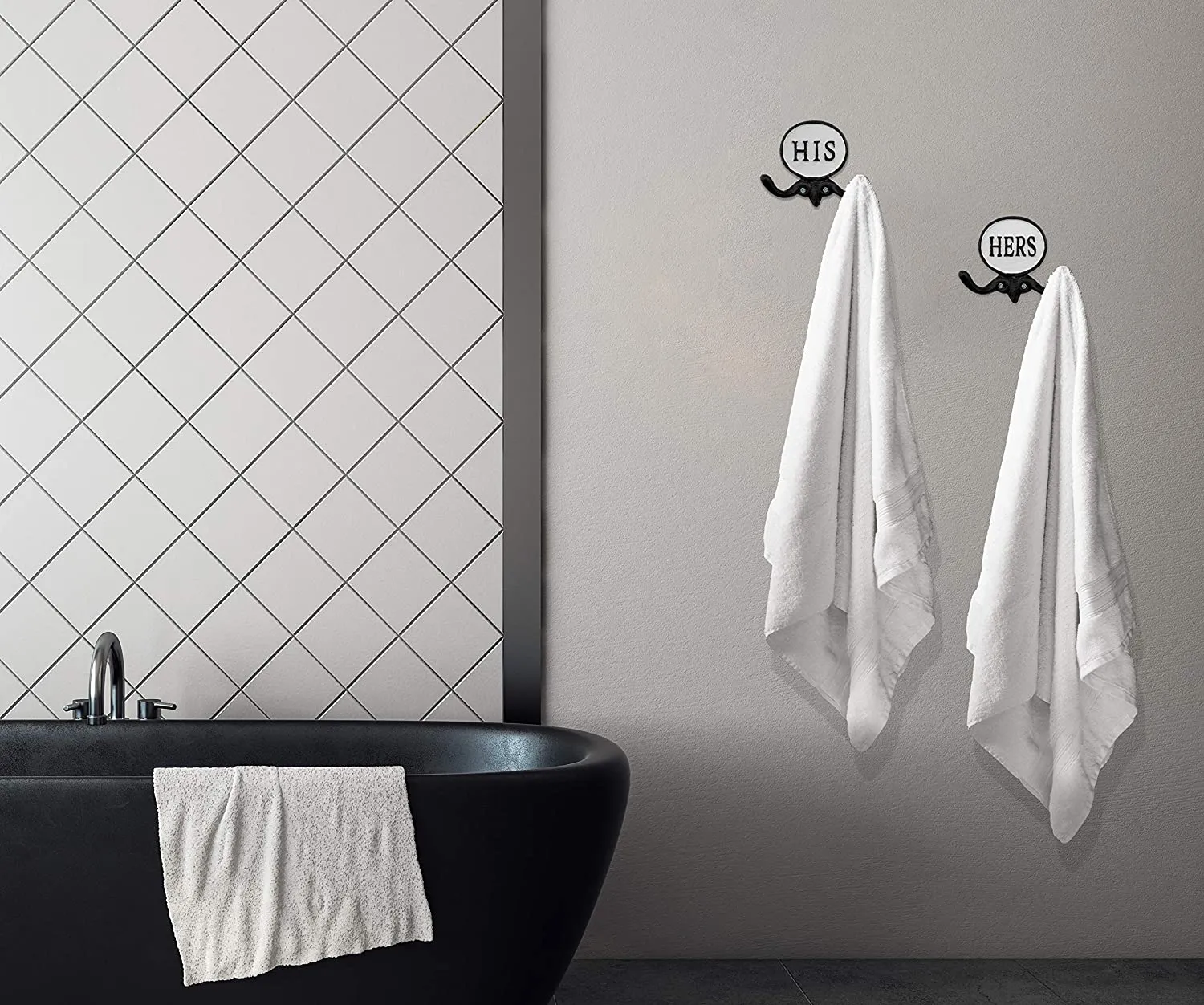 His and Hers Towel Hooks (Case of 14 Sets)