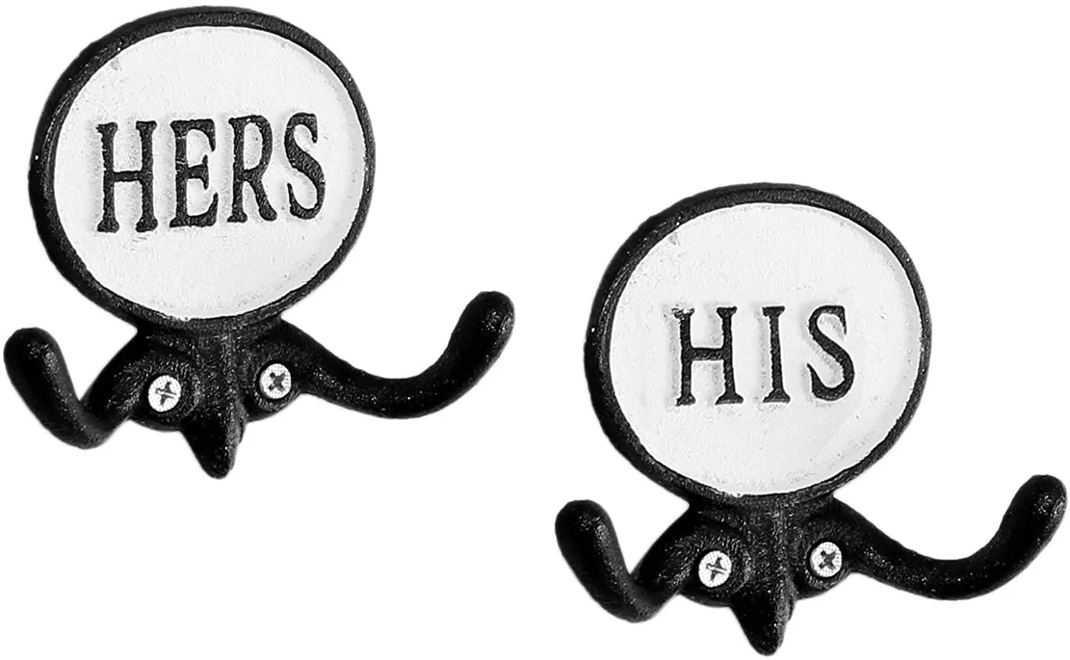 His and Hers Towel Hooks (Case of 14 Sets)