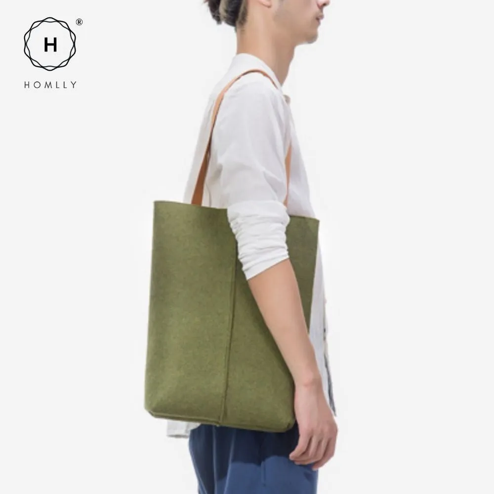 Homlly Wool Felt Laptop Brief case Messenger/ Macbook Ipad Sleeve