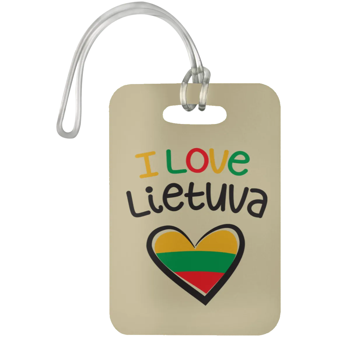 I Love Lietuva - Luggage Bag Tag