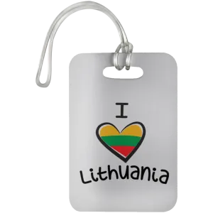 I Love Lithuania - Luggage Bag Tag