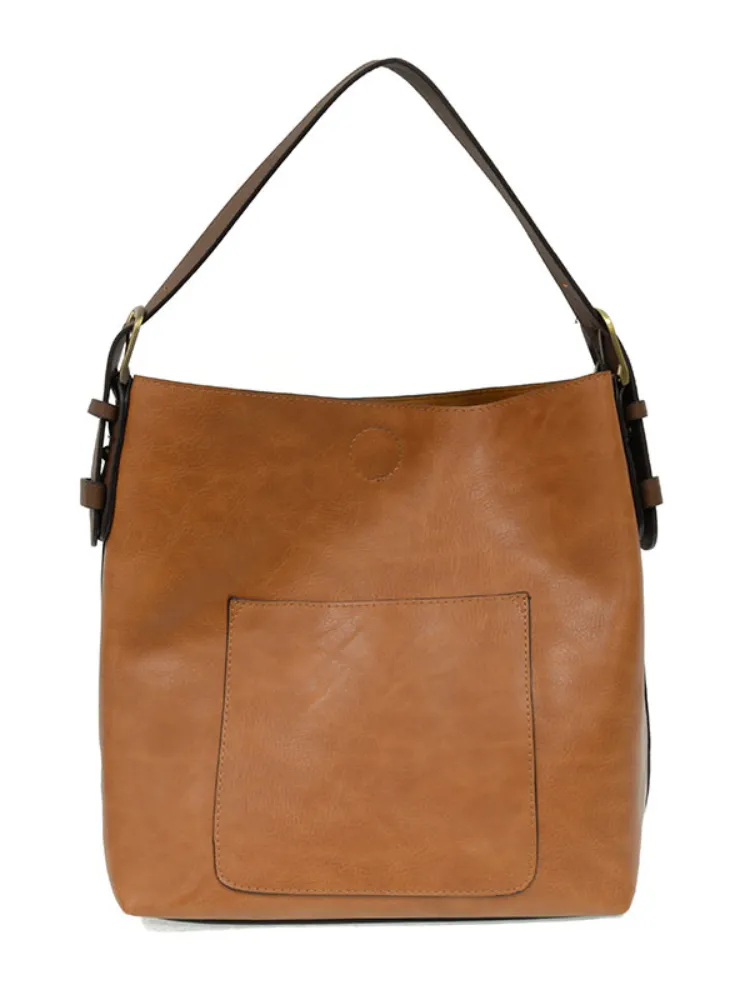 Joy Susan Classic Hobo Handbag- Hazelnut / Coffee Handle