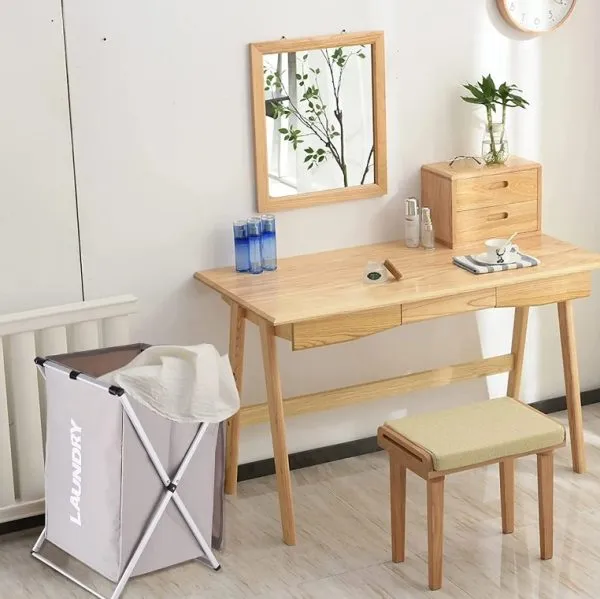Large Laundry Cloth Hamper Basket With Aluminum Frame