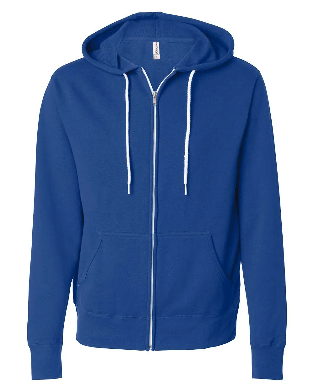Lightweight Full-Zip Hooded Sweatshirt