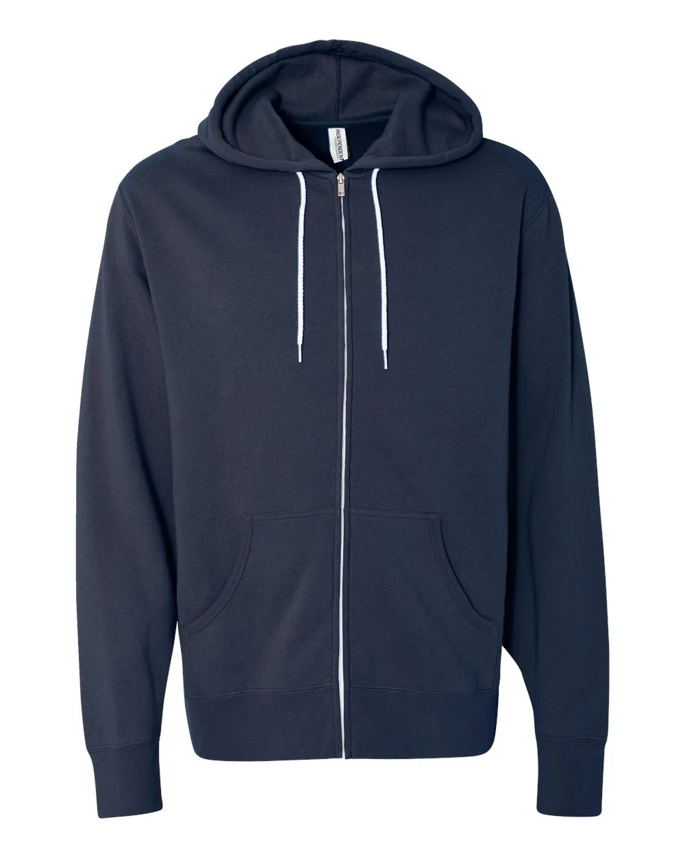 Lightweight Full-Zip Hooded Sweatshirt
