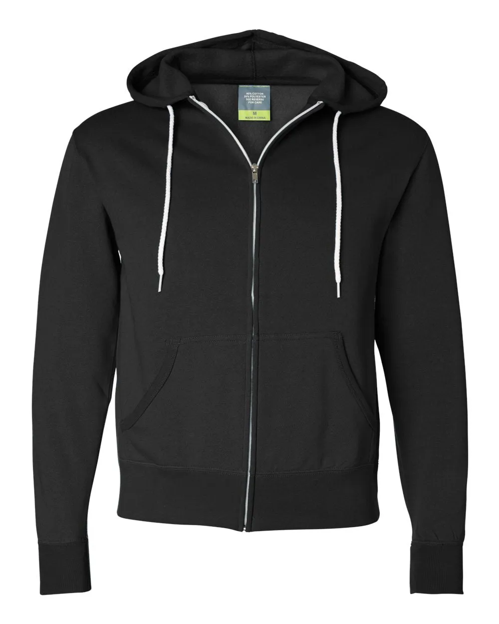 Lightweight Full-Zip Hooded Sweatshirt
