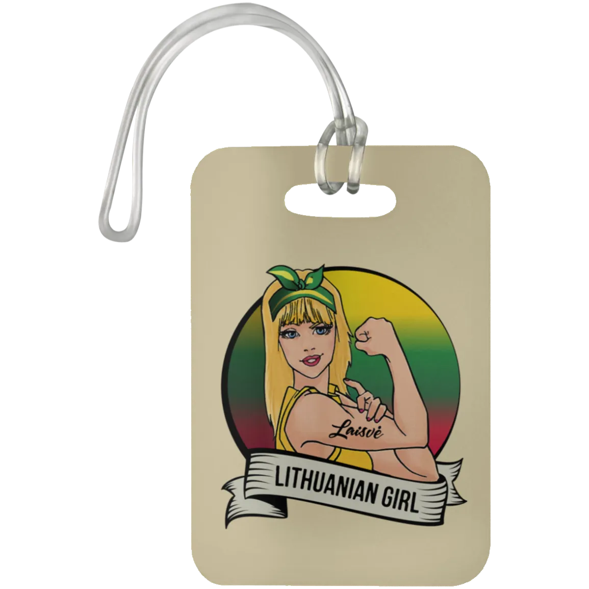 Lithuanian Girl - Luggage Bag Tag