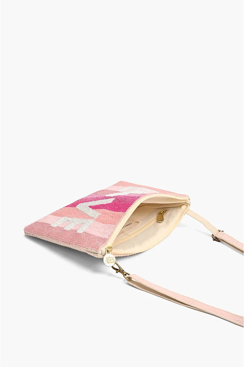 Love Top Zip Clutch