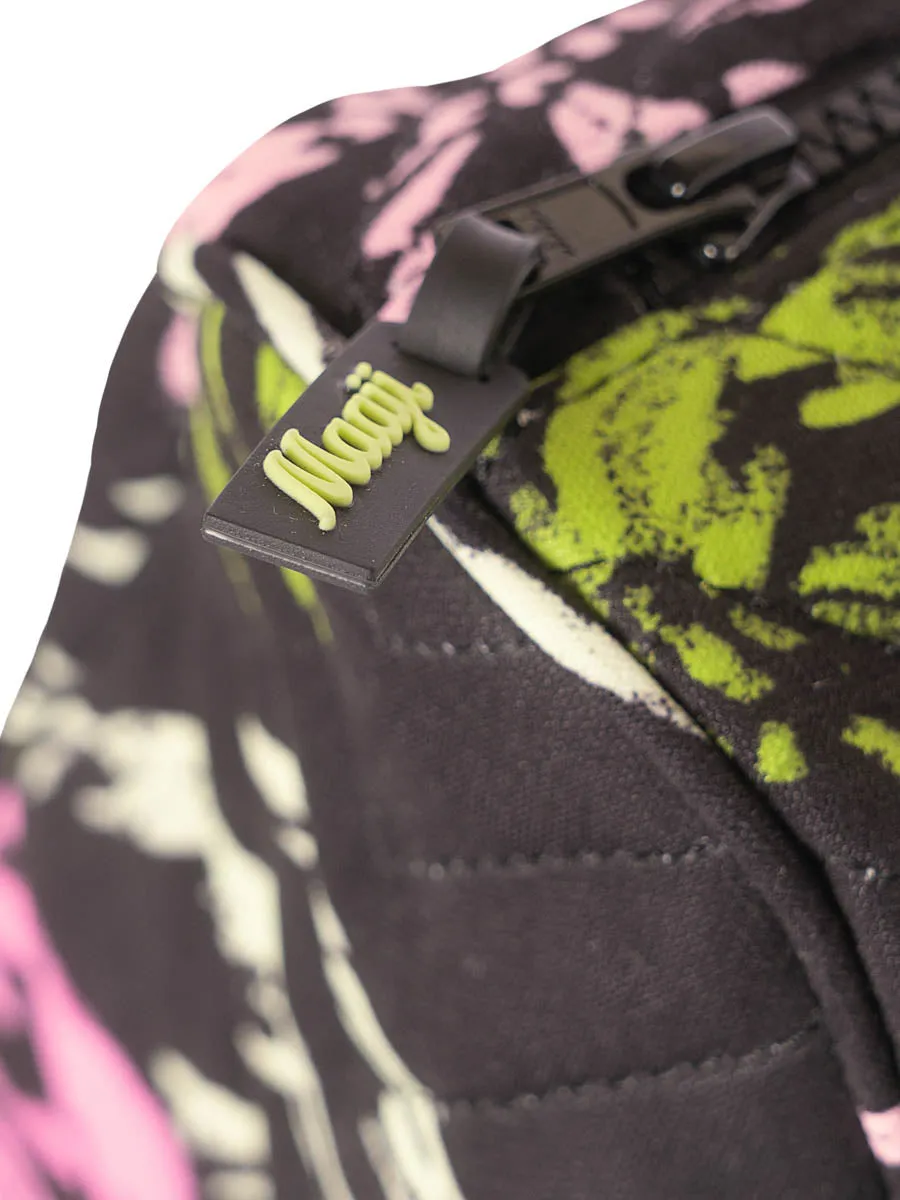 Lucy Large Pocket Bag in Neon Palmery