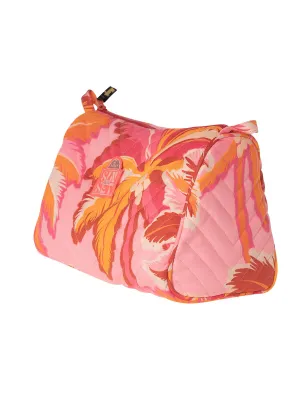 Lucy Large Pocket Bag in Pink Palms