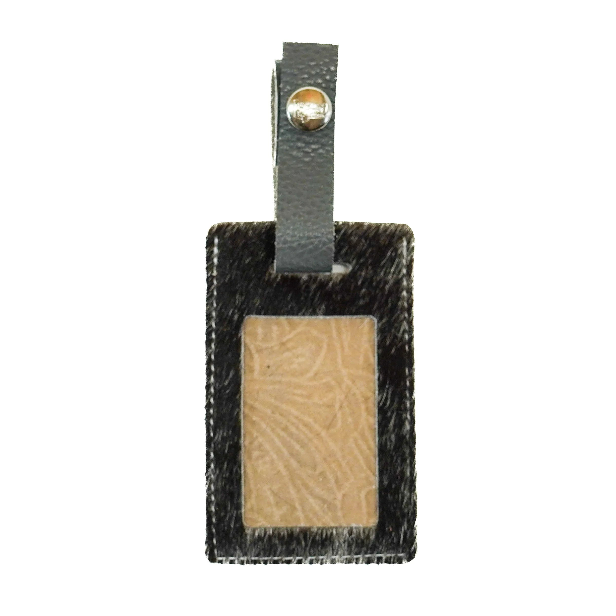 Luggage Tag - Dark Brindle w/ Bone Dallas Tool