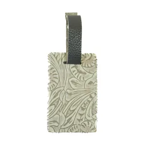 Luggage Tag - Dark Brindle w/ Bone Dallas Tool