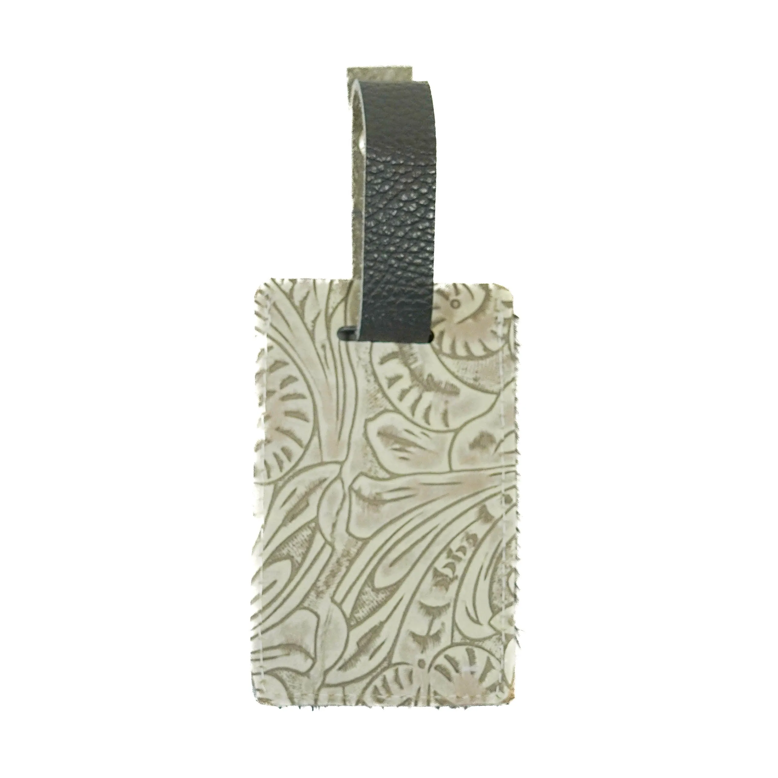 Luggage Tag - Dark Brindle w/ Bone Dallas Tool