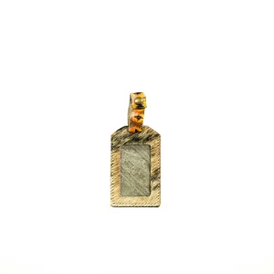 Luggage Tag - Exotic Brindle w/ Aurora Navajo