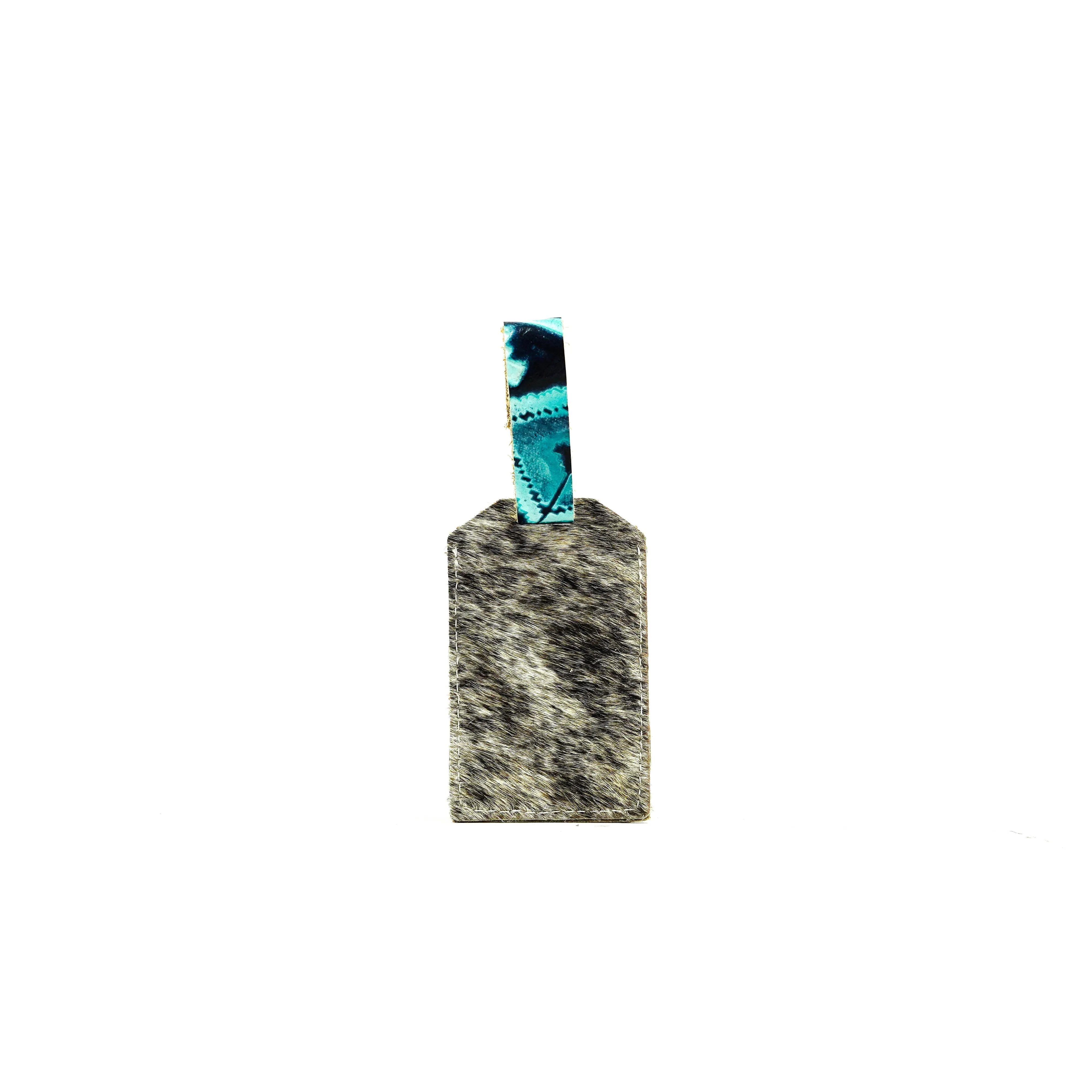 Luggage Tag - Grey Brindle w/ Glacier Park Navajo