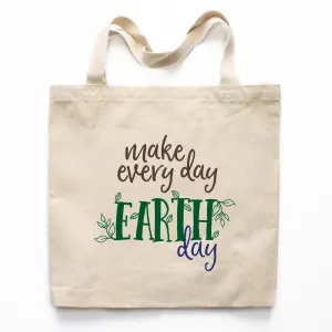 Make Every Day Earth Day Canvas Tote Bag