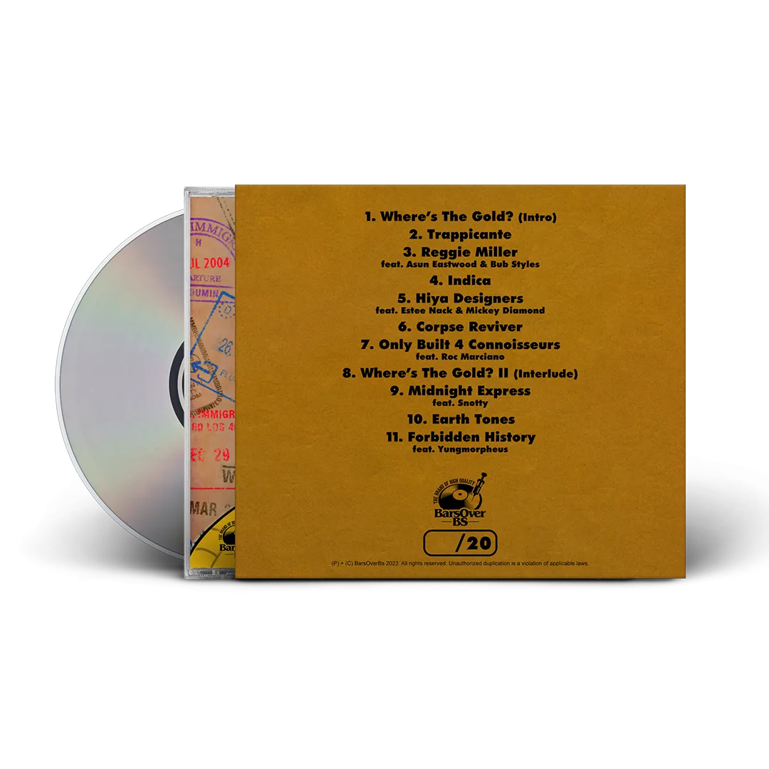 Maze Overlay x Sadhugold - Afghani Gold (Jewel Case CD With O-Card)  (Bonus Track Feat. Roc Marci Produced By WahrSeason)