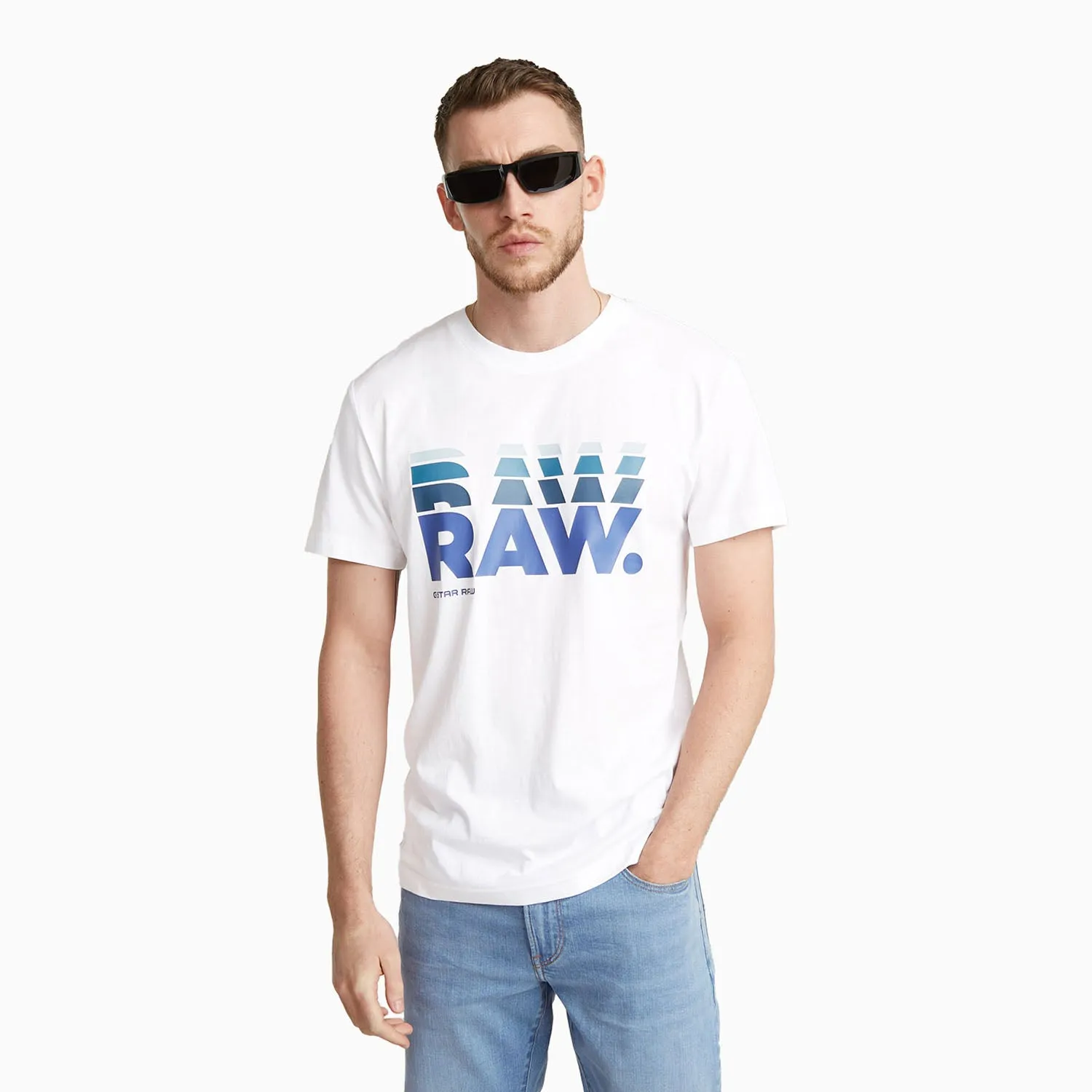 Men's G Star Graphic Crew Neck T Shirt