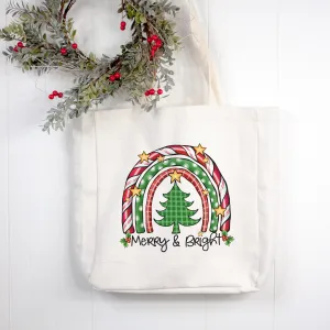 Merry and Bright Christmas Tote Bag