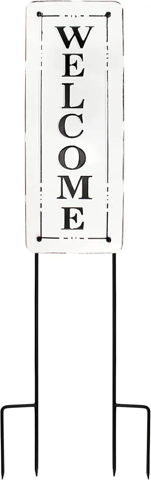 Metal Outdoor Welcome Sign