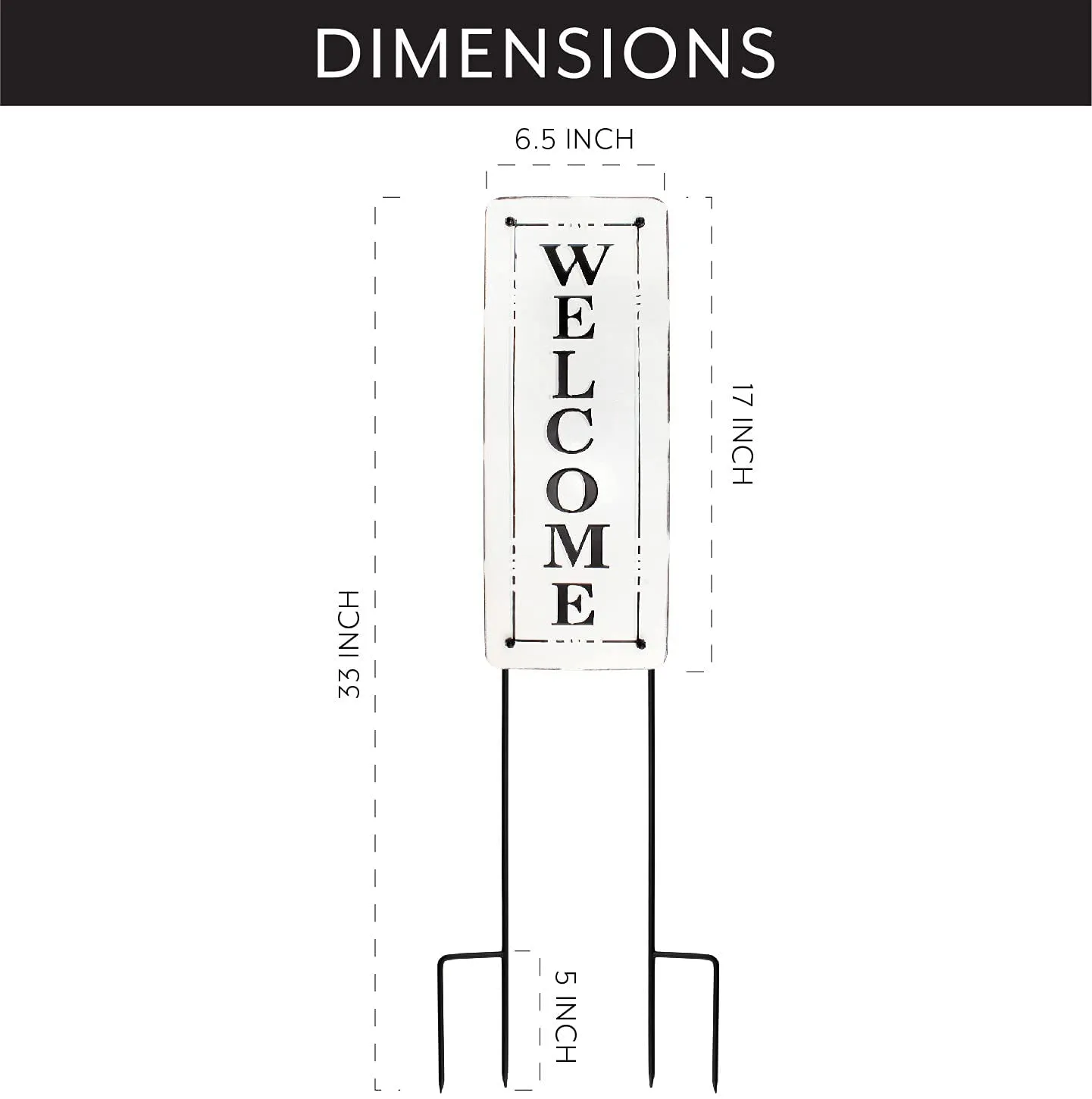 Metal Outdoor Welcome Sign
