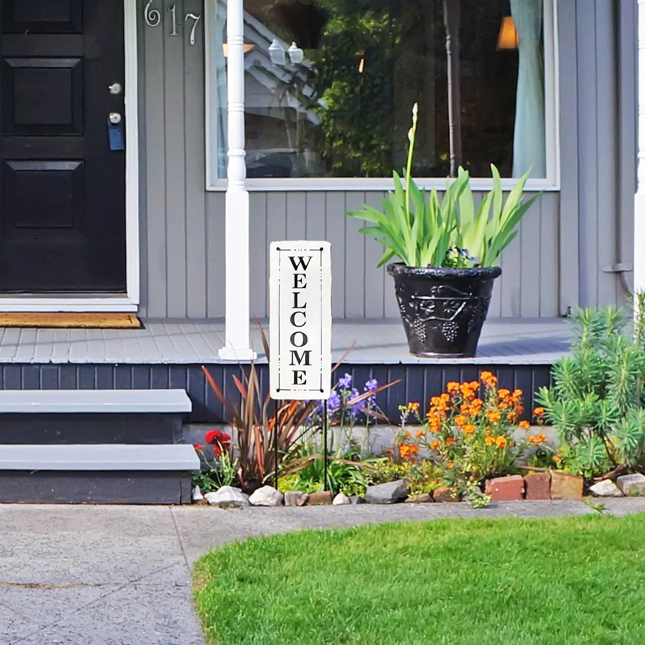 Metal Outdoor Welcome Sign