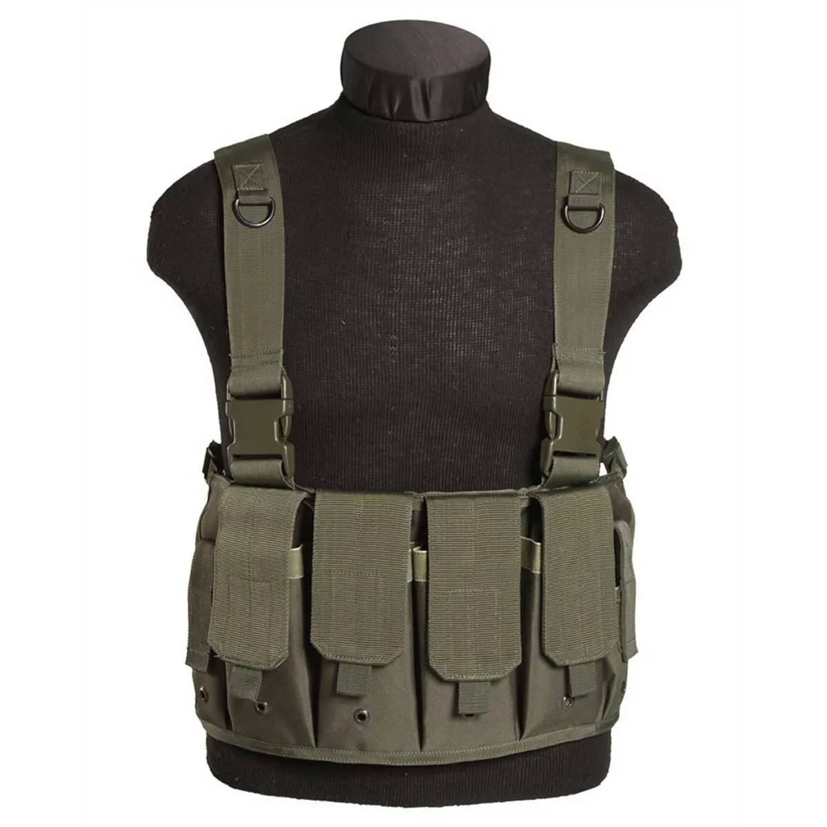 Mil-Tec Mag Carrier Chest Rig Olive Green
