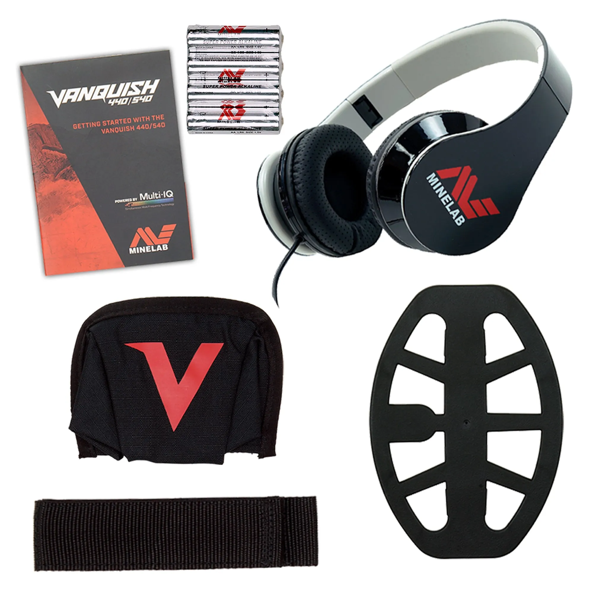 Minelab VANQUISH 440 Metal Detector with 10 x 7 Waterproof DD Coil and Carry Bag