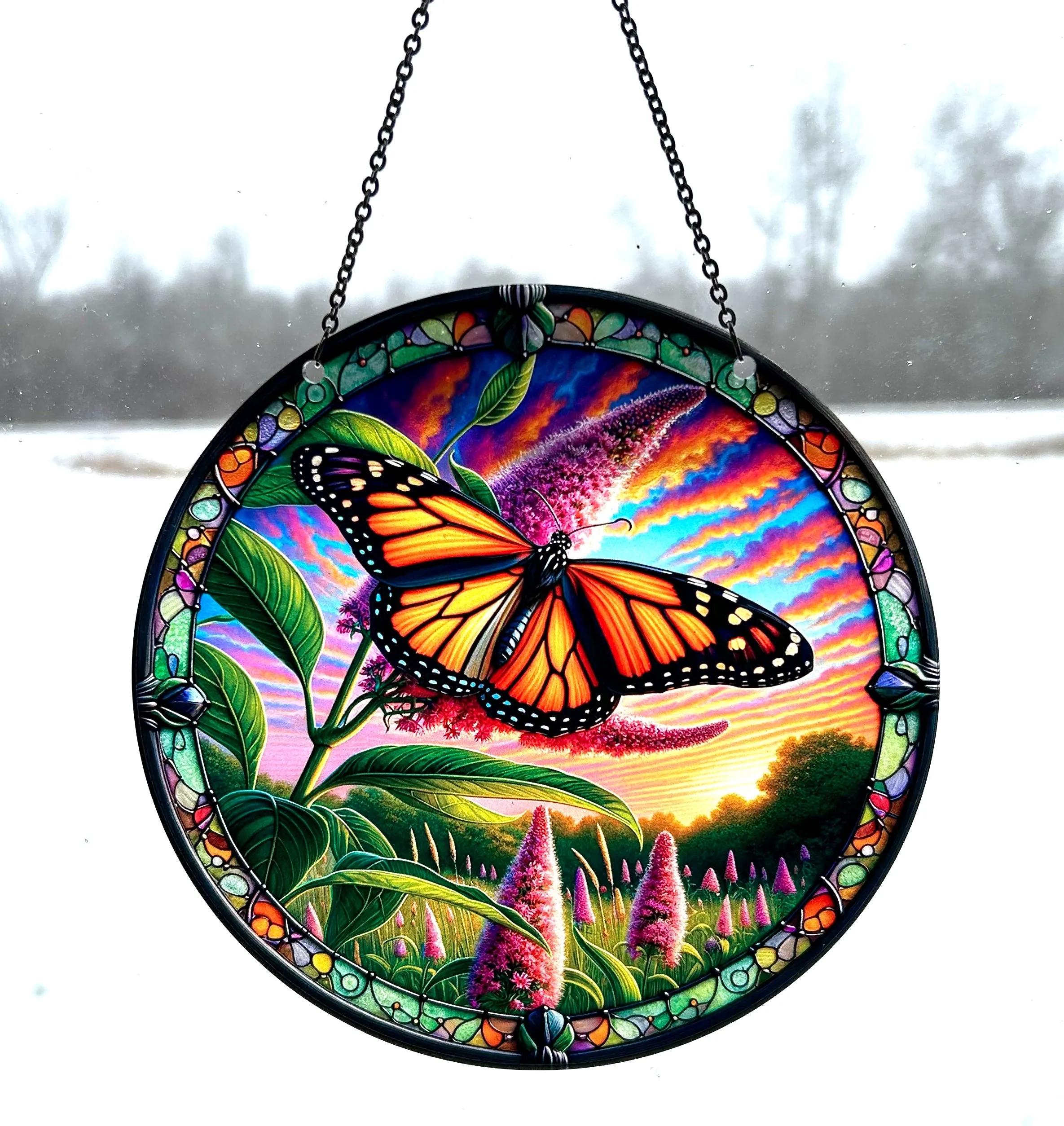 Monarch Acrylic Suncatcher with chain #SC401 by d'ears