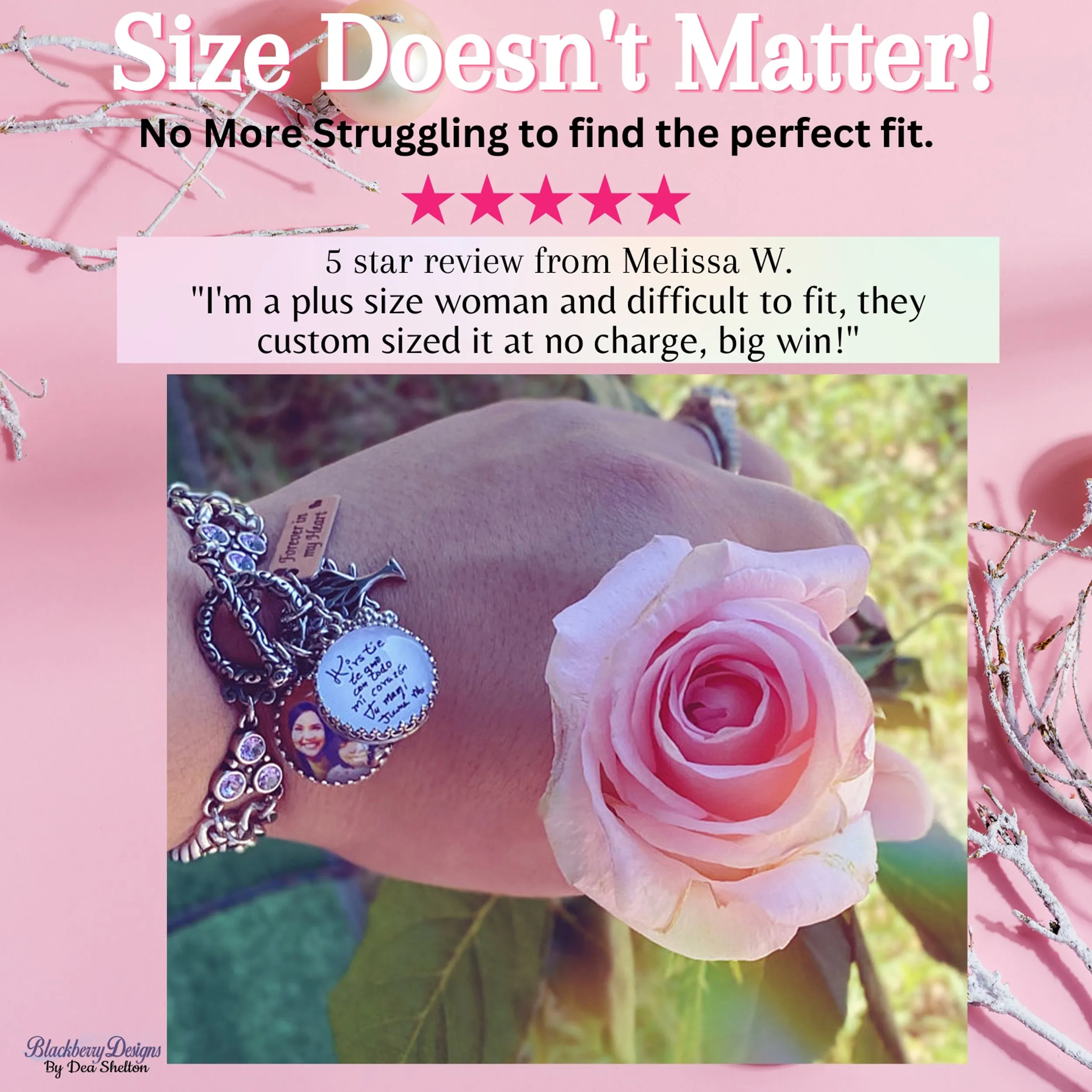 Monarch Butterfly with Mariposa Butterflies Charm Bracelet