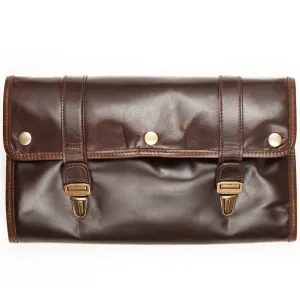 Moore and Giles Austin Hanging Luxury Toiletries Kit, Brown
