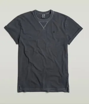NIFOUS T-SHIRT dark black garment dye