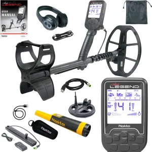 Nokta The Legend SMF Metal Detector Pro Pack w/ Wireless Headphones and LG30 12″ X 9″ Coil and FREE Accupoint