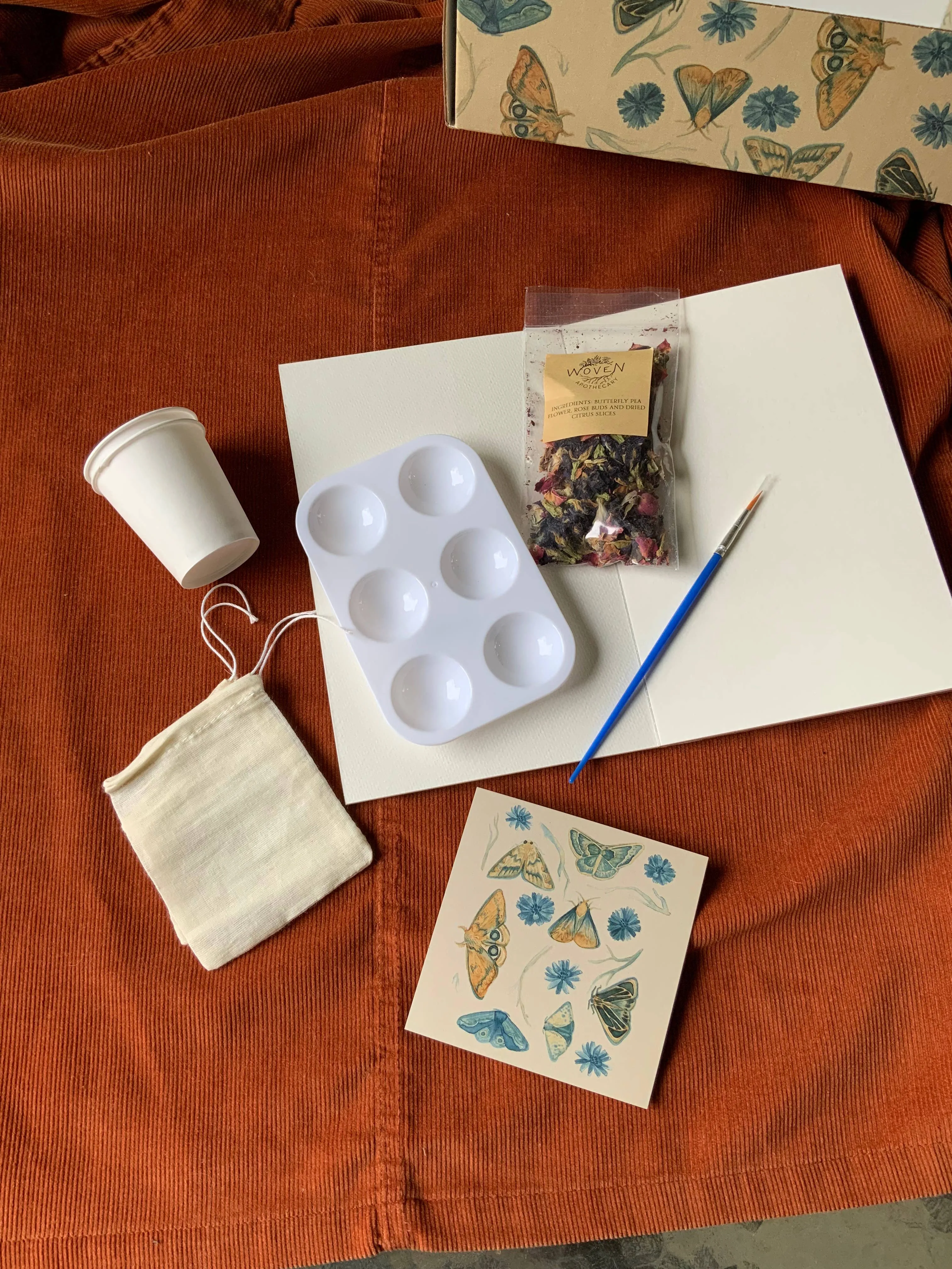 Paint with Coffee and Tea Kit Plus Virtual Class