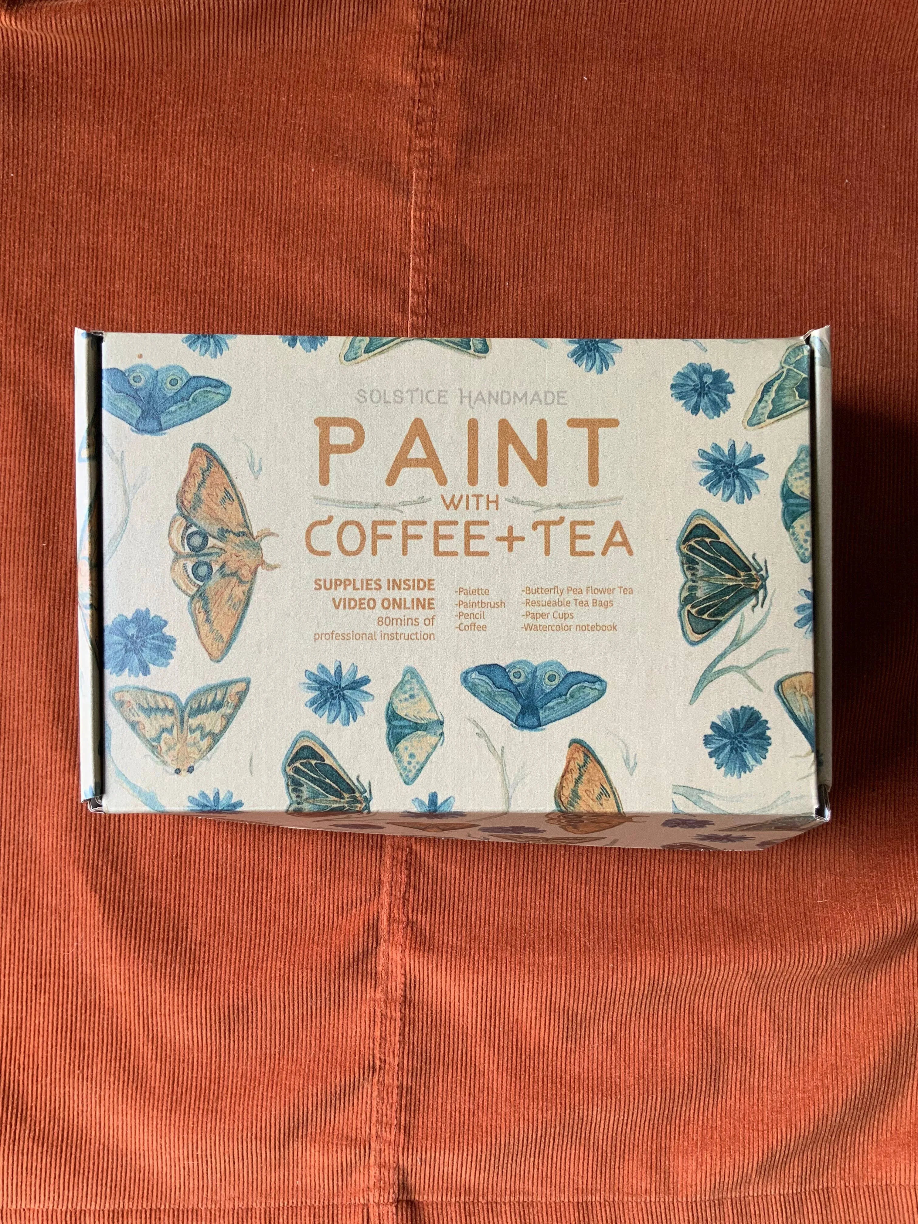 Paint with Coffee and Tea Kit Plus Virtual Class