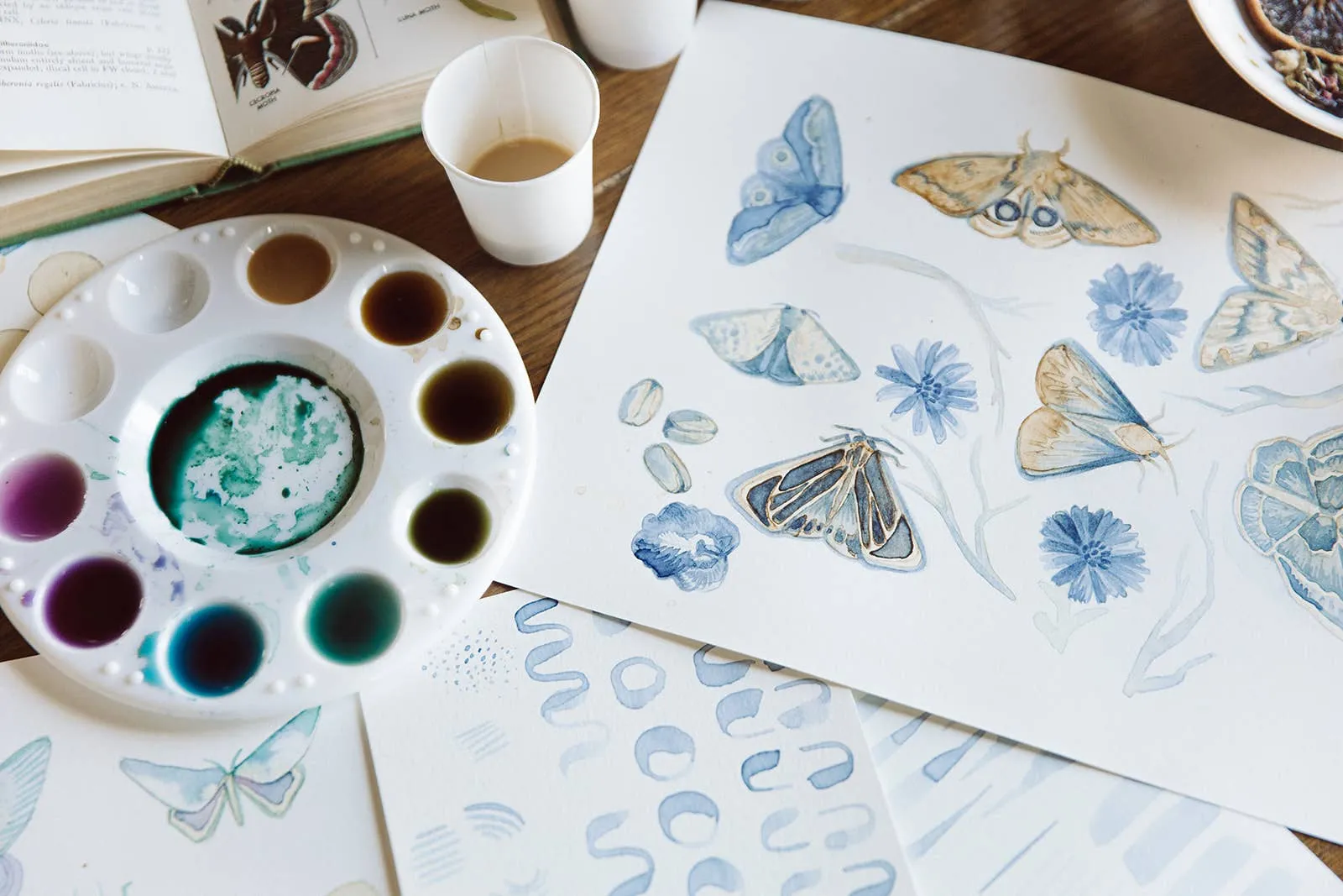 Paint with Coffee and Tea Kit Plus Virtual Class