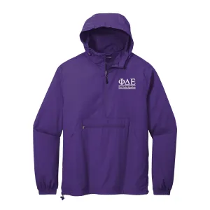 Phi Delta Epsilon Lightweight Windbreaker - 2 Line Design