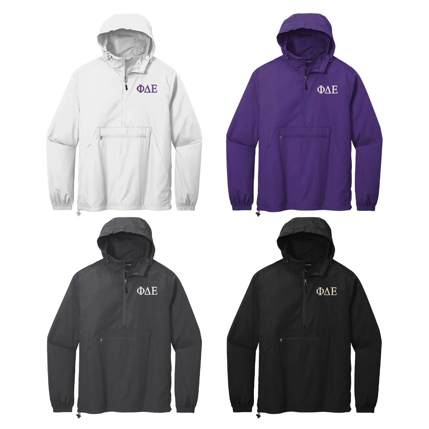 Phi Delta Epsilon Lightweight Windbreaker - Greek Letters