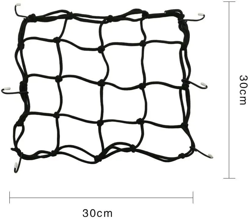 Podsacs 6 Hook Cargo Net 30 x 30cm Luggage Storage commuter touring
