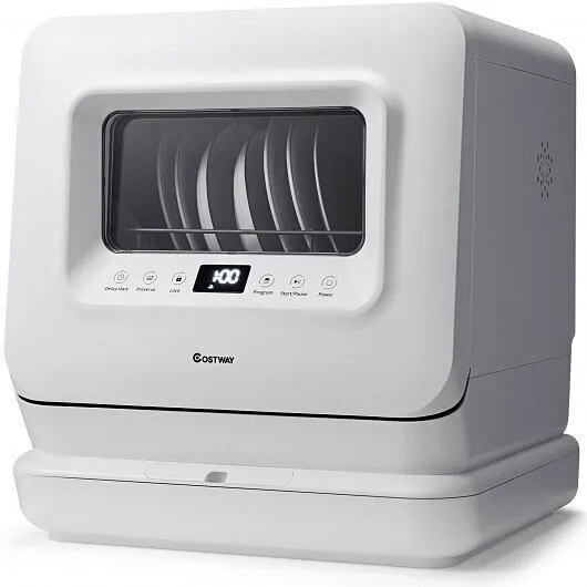 Portable Countertop Dishwasher Air Drying 5 Programs with 7.5L Water Tank - Colo