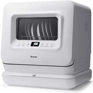 Portable Countertop Dishwasher Air Drying 5 Programs with 7.5L Water Tank - Colo