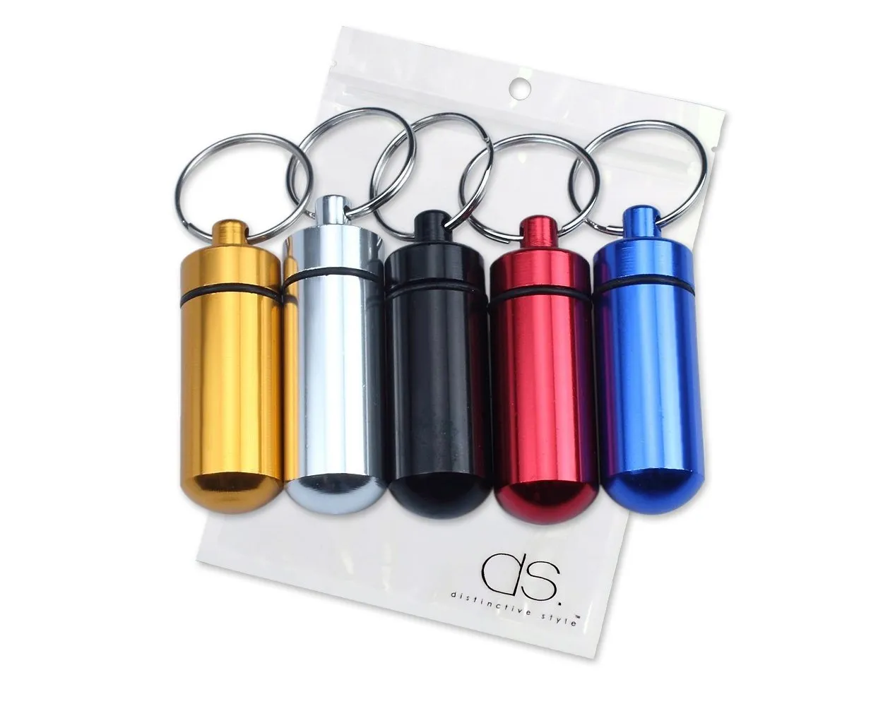Portable Pill Case Keychain 10 Pieces