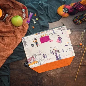 "Trick or Treat"- Knitting Project Bag- Ready to Ship